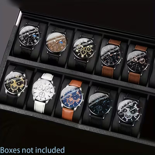 Set orologio quarzo uomo 10pz - quarzo,